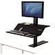 Fellowes Lotus VE - Simple Estación de trabajo con monitor de 24" sentada/parada - ajustable verticalmente