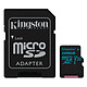 Kingston Canvas Go! SDCG2/128GB Tarjeta de memoria microSDXC UHS-I U3 128 GB con adaptador SD