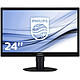 Philips 24" LED - 241B4LPYCB 1920 x 1080 pixels - 5 ms - Format large 16/9 - DisplayPort - Hub USB - Noir