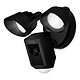 Ring Floodlight Cam negro Cámara de vigilancia HD inalámbrica con detector de movimiento, proyectores, sirena y sistema de audio bidireccional integrado (Wi-Fi)