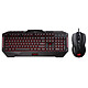 ASUS Cerberus Duo Gaming Pack (Black) Gamer kit with backlit keyboard and 6 button ambidextrous optical mouse