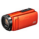 JVC GZ-R495 Naranja Videocámara Full HD off-road - zoom óptico 40x - estabilizador de imagen - pantalla táctil LCD de 3" - HDMI