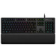 Logitech G513 Carbone (GX Blue Version) Clavier gaming - interrupteurs mécaniques tactiles (switches GX Blue) - rétro-éclairage RVB avec technologie Lightsync - repose-poignets en mousse à mémoire de forme - châssis en alliage aluminium - AZERTY, Français