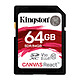 Kingston Canvas React SDR/64GB Carte mémoire SDXC UHS-I U3 64 Go