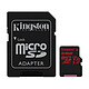Kingston Canvas React SDCR/64GB Carte mémoire microSDXC UHS-I U3 64 Go avec adaptateur SD