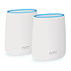 Router satellitare Netgear Orbi Pack (RBK20-100PES) Router wireless Tri-Band Wi-Fi AC2200 (866 866 400 Mbps) MU-MIMO con punto di accesso Tri-Band Wi-Fi AC2200 (866 866 400 Mbps)