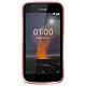 Nokia 1 Rouge Smartphone 4G-LTE Dual SIM - MediaTek MT6737M Quad-core 1.1 GHz - RAM 1 Go - Ecran tactile 4.5" 480 x 854 - 8 Go - Bluetooth 4.2 - 2150 mAh - Android 8.1
