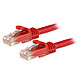 StarTech.com Câble réseau RJ45 Cat6 UTP sans crochet - M/M - 10 m - Rouge Câble RJ45 catégorie 6 UTP 10 m (Rouge)