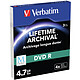 Verbatim MDISC DVD R 4.7 Go (par 3, boitiers Slim) Pack de 3 DVD R / MDISC 4.7 Go