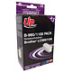UPrint LC-980/1100 Pack 5 Pack de 5 cartouches d'encre noires et couleurs compatibles Brother