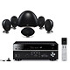 Yamaha MusicCast RX-V683 Noir + KEF E305 Noir Ampli-tuner Home Cinéma 7.2 3D 90 W avec Dolby Atmos, DTS:X, 6x HDMI 2.0, HDCP 2.2, Upscaling Ultra HD 4K, Wi-Fi, Bluetooth, AirPlay et MusicCast + Système Home Cinéma 5.1
