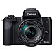 Canon EOS M50 Noir + EF-M 18-150 mm IS STM Appareil photo hybride 24.1 MP - Vidéo 4K - AF CMOS Dual Pixel - Ecran LCD tactile orientable 3" - Wi-Fi/NFC - Bluetooth + Objectif EF-M 18-150 mm IS STM