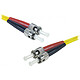 Liga óptica dúplex modo simple 2mm OS2 ST-UPC/ST-UPC (10 metros) Cable de fibra óptica con certificación LSZH que ahorra espacio