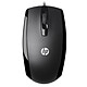 HP X500 Black Wired mouse - ambidextrous - optical sensor - 3 buttons