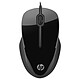 HP X1500 Black Wired mouse - ambidextrous - optical sensor - 3 buttons