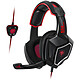Spirit of Gamer Xpert-H500 Rojo Auriculares para juegos de sonido envolvente 7.1 virtual, almohadillas de memoria, micrófono retráctil, control remoto y retroiluminación roja (USB / PC)