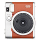 Fujifilm instax mini 90 Neo Classic Marron Appareil photo instantané avec mode selfie, macro, paysage, flash et retardateur