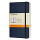 Moleskine Classic Soft Pocket Ruled Bleu  Carnet classic à couverture souple format de poche ligné - 9 x 14 cm