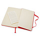 Moleskine Classic Hardcover XL Ruled Rouge pas cher