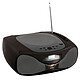 ClipSonic TES179 Negro Reproductor de CD CD inalámbrico Bluetooth con radio MP3 y puerto USB