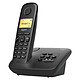 Gigaset AS170A Noir  Téléphone sans fil avec répondeur 