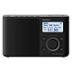 Sony XDR-S61D Noir Radio réveil numérique portable DAB/DAB+
