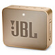 JBL GO 2 Champagne Mini wireless Bluetooth and waterproof portable speaker with hands-free function