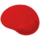 Trust BigFoot Red Tappetino per mouse ergonomico con poggiapolsi in gel