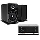 Cabasse Stream AMP 100 Elipson Prestige Facet 8B Black 2 x 50 W RMS high fidelity amplifier with Wi-Fi / Ethernet / NFC Audiophile library speaker (pair)