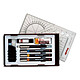 rOtring Isograph College Set Set of 3 technical pens with ink bottle, eraser, mechanical pencil and 12 leads 0.5 mm HB