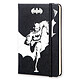 Moleskine Batman Plain Pocket Noir Carnet Batman à couverture rigide format de poche page blanche - 9 x 14 cm