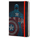 Moleskine The Avengers Captain America Ruled Large Noir  Carnet The Avengers Captain America à couverture rigide format large ligné - 13 x 21 cm 