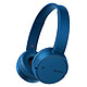 Sony WH-CH500 Azul Auriculares circumauriculares cerrados con Bluetooth y NFC inalámbrico con llamadas manos libres