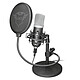 Trust Gaming GXT 252 Emita USB microphone for high quality streaming and recording - cardiode directional - ballast support - anti-pop filter - anti-vibration mount - carrying case (Twitch, YouTube... compatible)
