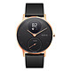 Withings Nokia Steel HR 36 mm Silicone Noir & Or Rose