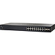 Cisco SG350-20 Conmutador Ethernet Gigabit de 16 puertos 10/100/1000 Mbit/s gestionable con 2 puertos combinados Gigabit/SFP Ethernet y 2 ranuras SFP.