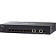 Cisco SG350-10SFP Conmutador Gigabit gestionable con 8 puertos Gigabit SFP y 2 puertos combinados Gigabit/SFP Ethernet