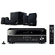Yamaha RX-V385 Noir + NS-P20 Ampli-tuner Home Cinéma 5.1 3D 70 Watts/canal - Dolby TrueHD / DTS-HD Master Audio - 4 entrées HDMI 2.0 HDCP 2.2 - HDR 10/Dolby Vision/HLG - Bluetooth - Calibration YPAO + Pack d'enceintes 5.1