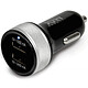 Port Connect 2x USB Car Charger Universal USB cigarette lighter charger (compatible with tablets, smartphones, etc.)