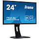 iiyama 24" LED - ProLite XB2474HS-B1 1920 x 1080 pixels - 4 ms - Format large 16/9 - Full HD - Dalle VA - HDMI/DisplayPort/VGA - Pivot - Noir