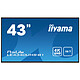 iiyama 43" LED - Prolite LE4340UHS-B1 3840 x 2160 pixels 16:9 - AMVA3 - 5000:1 - 8.5 ms - HDMI/VGA/DVI - Haut-parleurs intégrés - Noir
