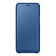 Samsung Flip Wallet Bleu Galaxy A6 2018 Etui portefeuille pour Samsung Galaxy A6 2018