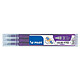 PILOT Refills for FriXion Ball Violet tip 0,7mm Set of 3 Purple Ink Refills for Pilot FriXion Ball and FriXion Clicker