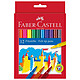 Faber-Castell Feutres Scolaires Château Étui de 12 feutres scolaires assortis