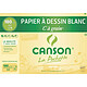 Canson Pochette Papier dessin Blanc "C" à grain (A4) Lot de 12 feuilles papier à dessin 180 g A4