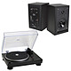 Audio-Technica AT-LP5 Noir + Eltax Monitor III BT Phono Noir Platine vinyle à 2 vitesses (33-45 trs/min) + Enceinte bibliothèque Bluetooth (par paire)