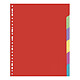 Intercalaires en carte lustrée 3/10 Format A4 6 positions Intercalaires en carte lustrée 3/10 6 touches au format A4