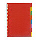 Lustre card dividers 3/10 A4 format 8 positions 3/10 glossy card dividers with 8 keys in A4 format