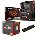 Kit Upgrade PC AMD Ryzen 7 1700 MSI X370 GAMING PLUS 8 Go Carte mère ATX Socket AM4 AMD X370 + CPU AMD R7 1700 (3.0 GHz) + RAM 8 Go DDR4