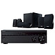 Sony STR-DH790 + Yamaha NS-P20 Ampli-tuner Home Cinema 7.2 3D Ready - 145W/Canal - Dolby Atmos / DTS:X - Pass-through 4K HDR - 4 entrées HDMI 2.0 HDCP 2.2 - Bluetooth + Pack d'enceintes 5.1